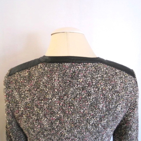 Rag & Bone Lori Tweed Leather Trim Moto Jacket - Picture 9 of 15